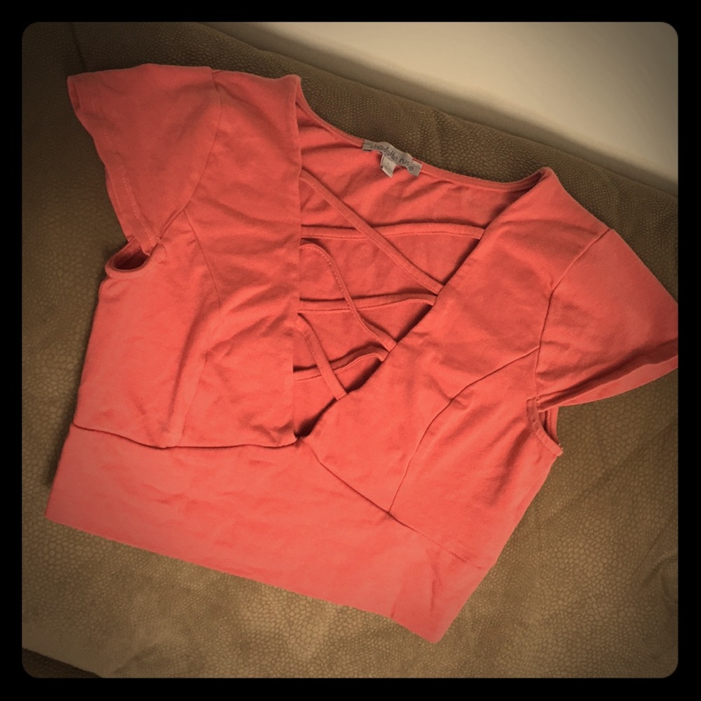 Front laced up crop top